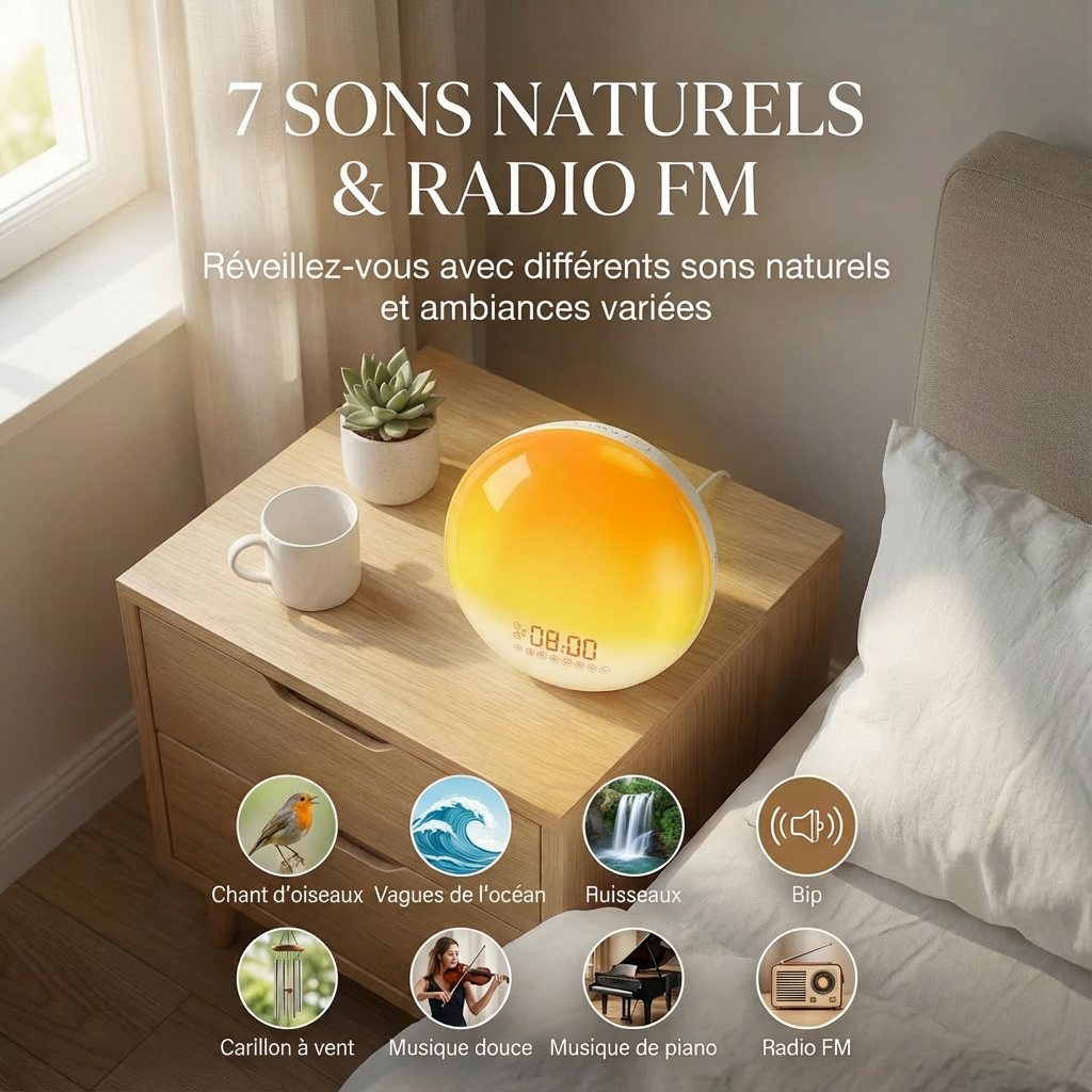 Réveil Lumière Lever du Soleil